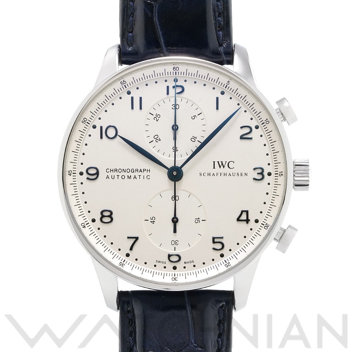 IWC ポルトギーゼ クロノグラフ IW371446 シルバー メンズ 時計 【中古】【wristwatch】