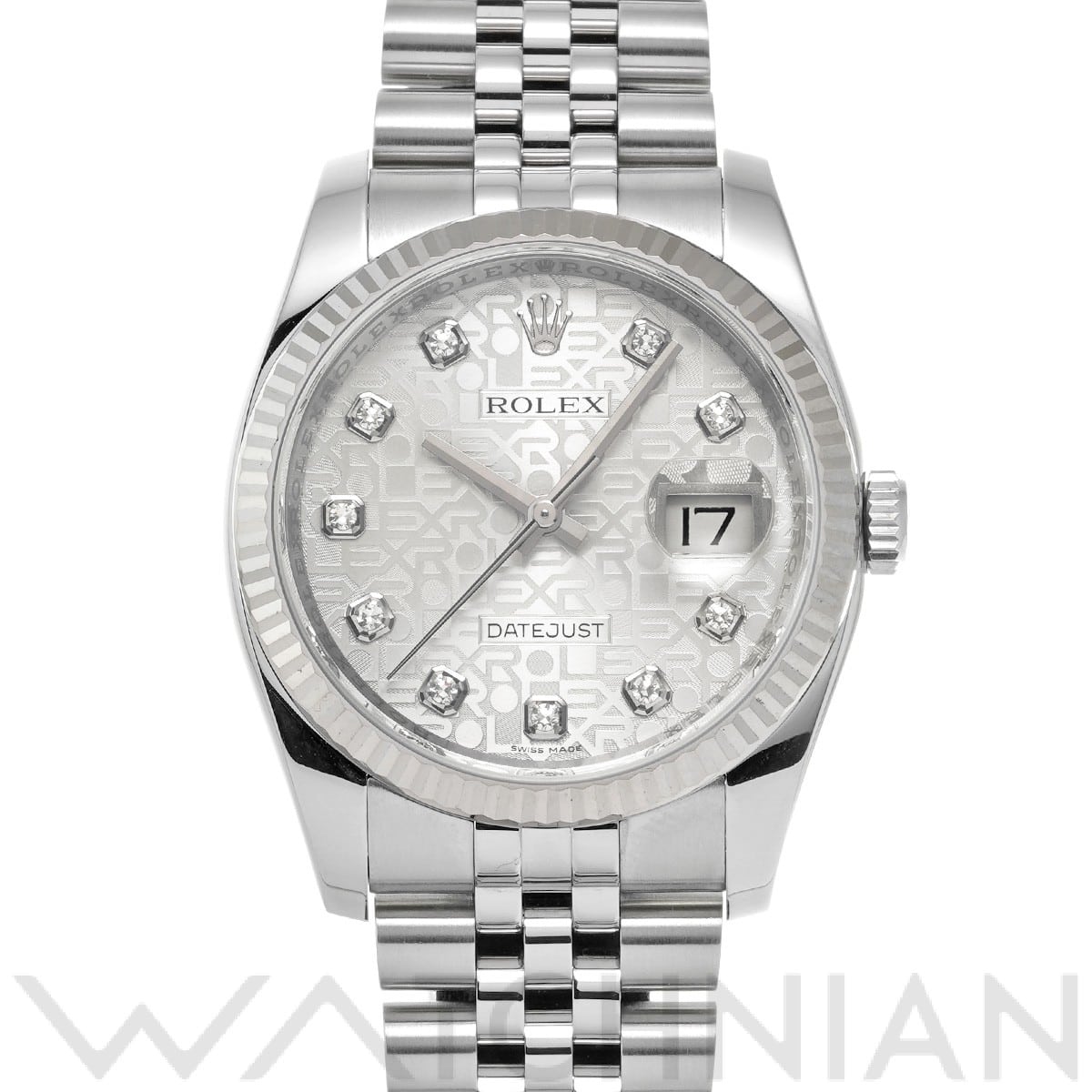 ロレックス デイトジャスト 36 116234G シルバーコンピュータ/ダイヤモンド メンズ 時計 【中古】【wristwatch】