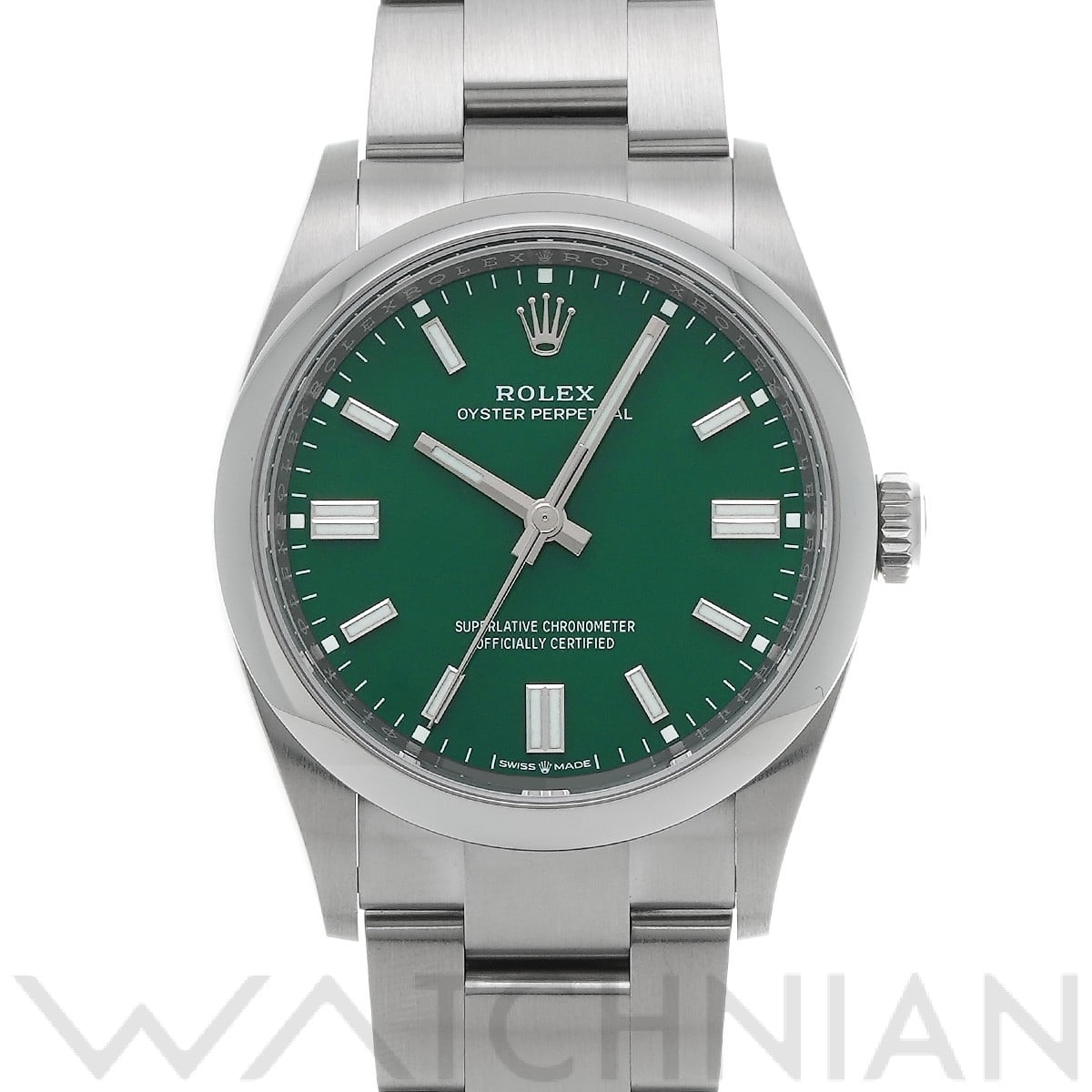 ロレックス オイスターパーペチュアル 36 126000 グリーン メンズ 時計 【未使用】【wristwatch】