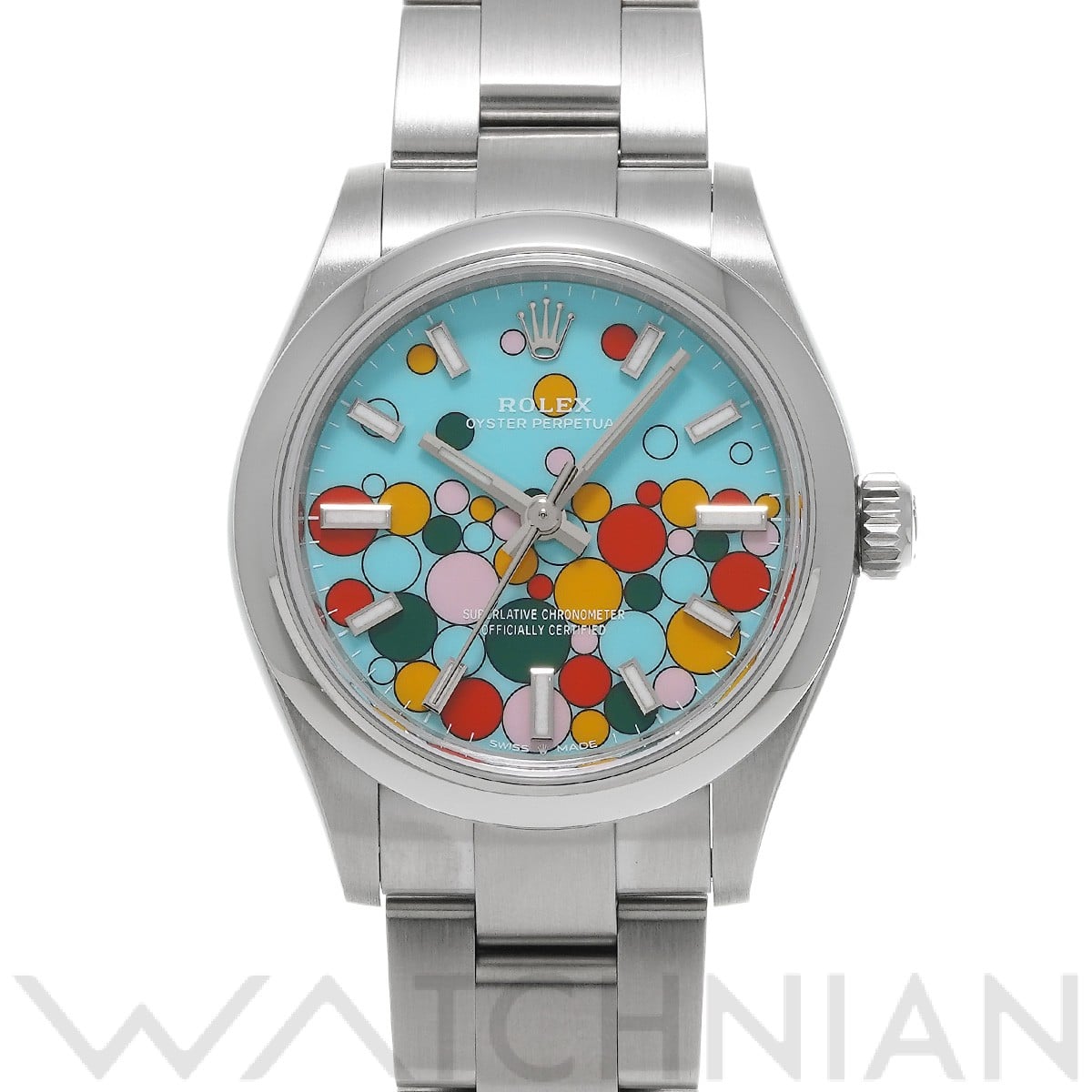 ロレックス オイスターパーペチュアル 31 277200 ターコイズブルー セレブレーションモチーフ ユニセックス 時計 【未使用】【wristwatch】