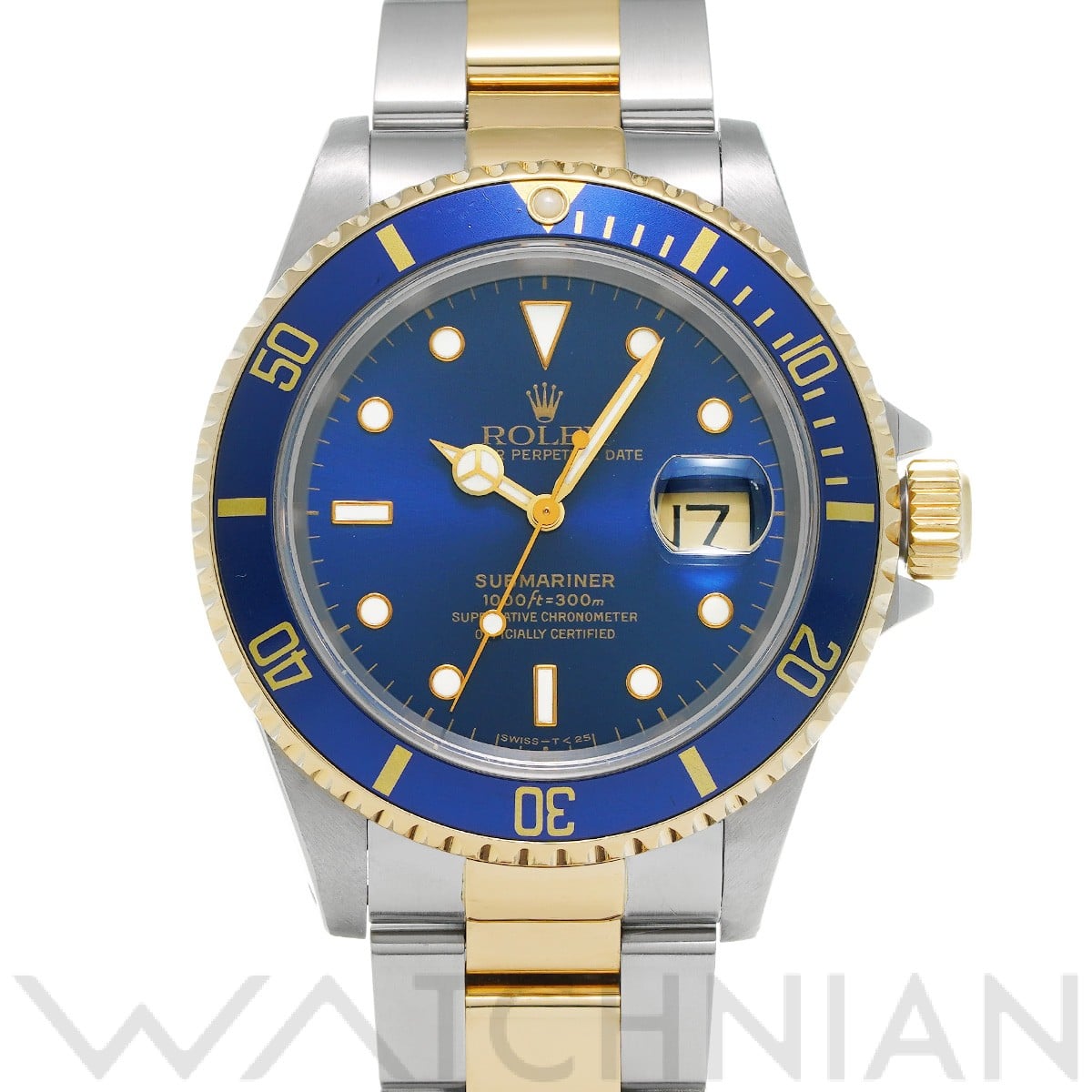 ロレックス サブマリーナ デイト 16613 ブルー メンズ 時計 【中古】【wristwatch】