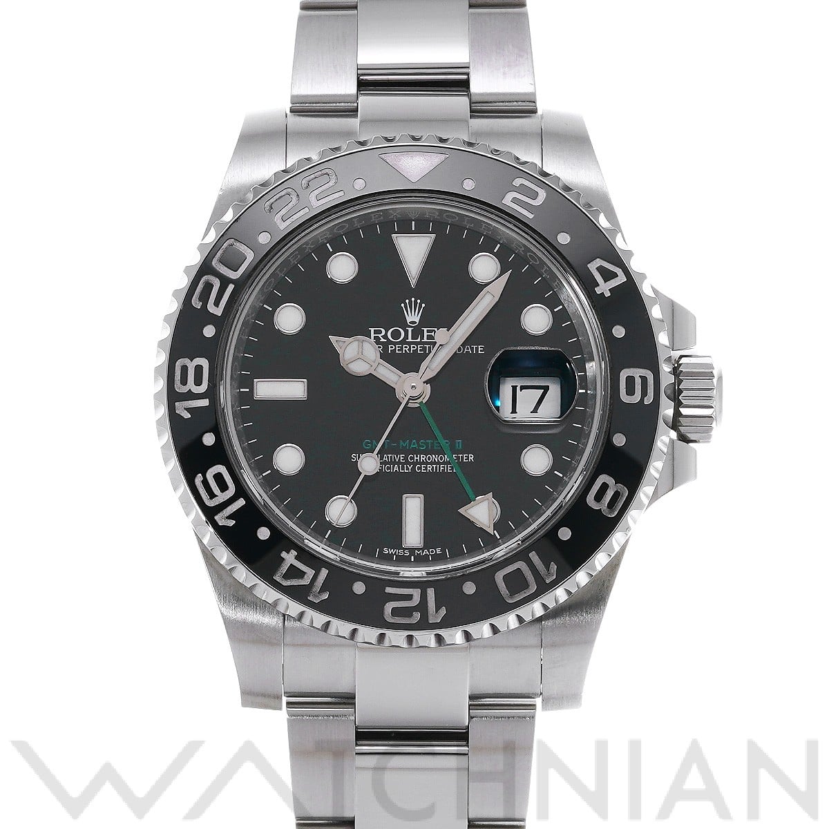 ロレックス GMTマスターII 116710LN ブラック メンズ 時計 【中古】【wristwatch】