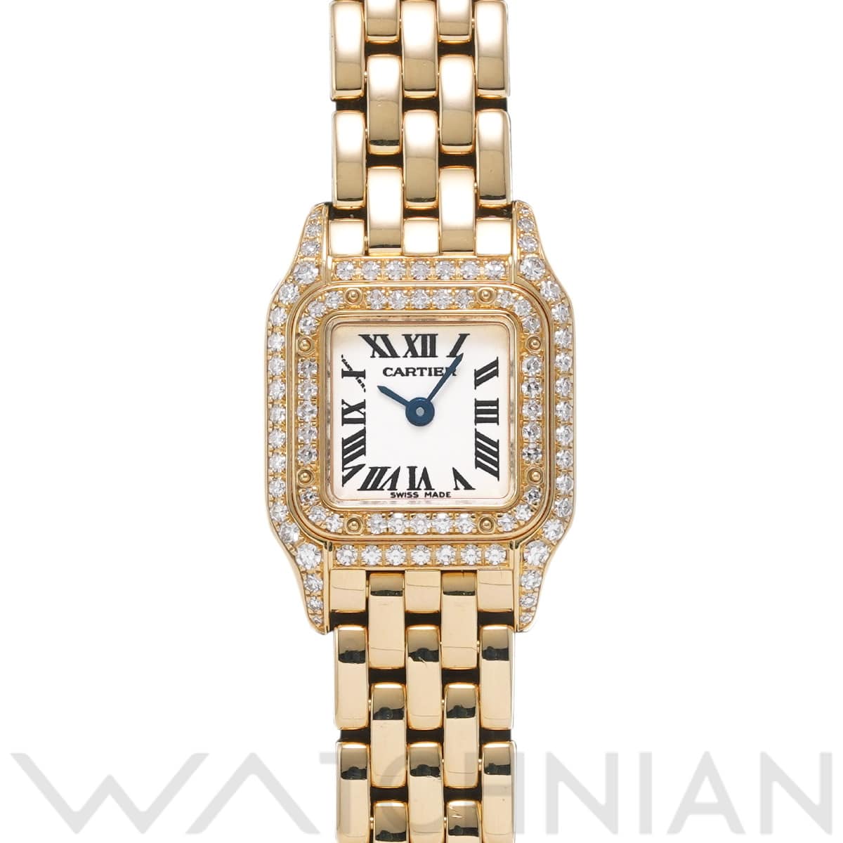カルティエ ミニパンテール WF3141B9 ホワイト レディース 時計 【中古】【wristwatch】