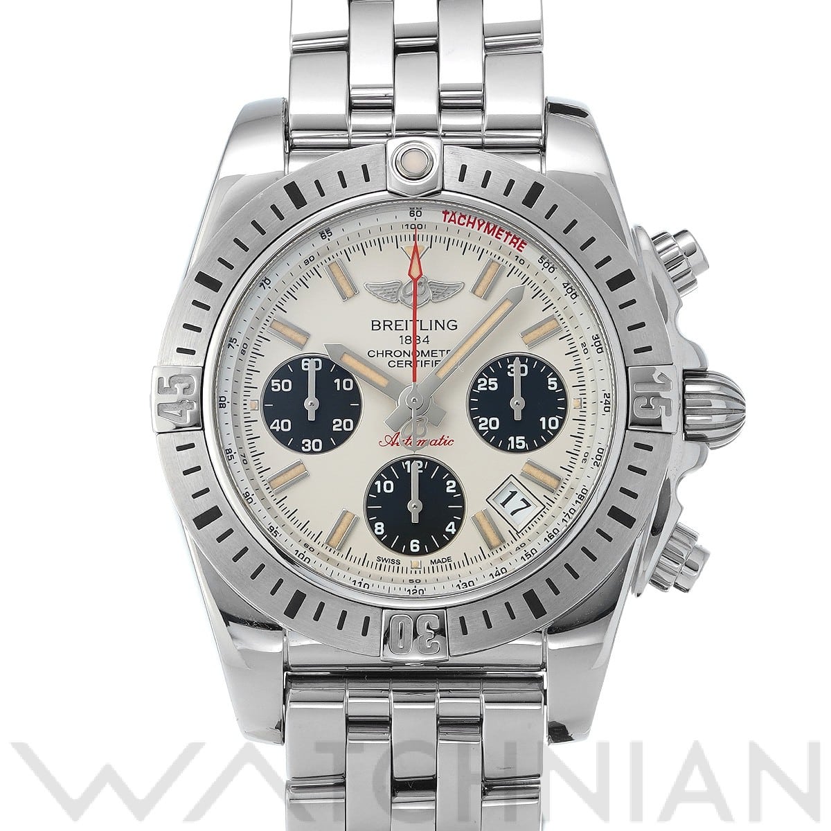 ブライトリング / BREITLING クロノマット エアボーン クロノマット30th AB01442J/G787 シルバー/ブラック メンズ 時計 【中古】【wristwatch】