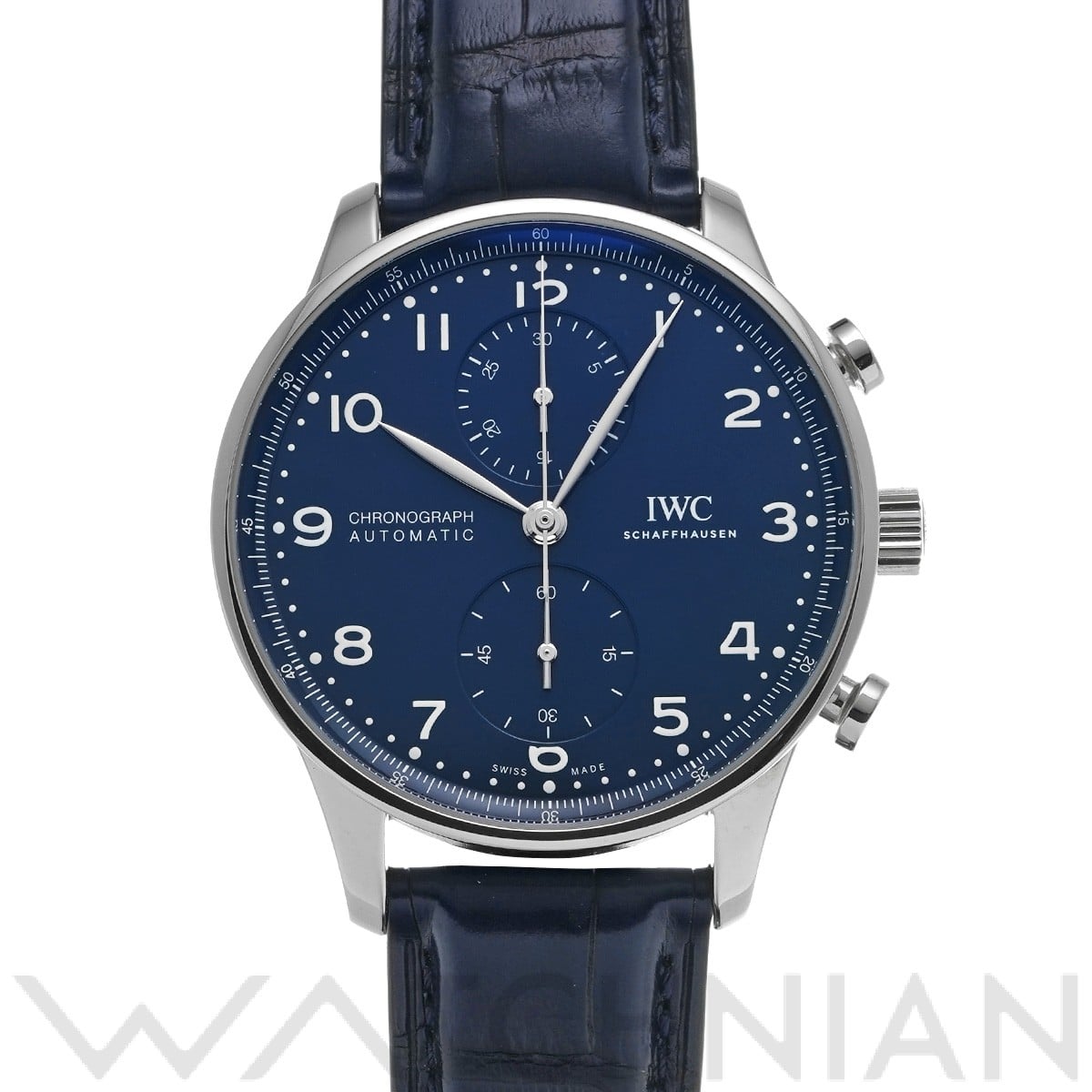 IWC ポルトギーゼ クロノグラフ 150イヤーズ IW371601 ブルー メンズ 時計 【中古】【wristwatch】