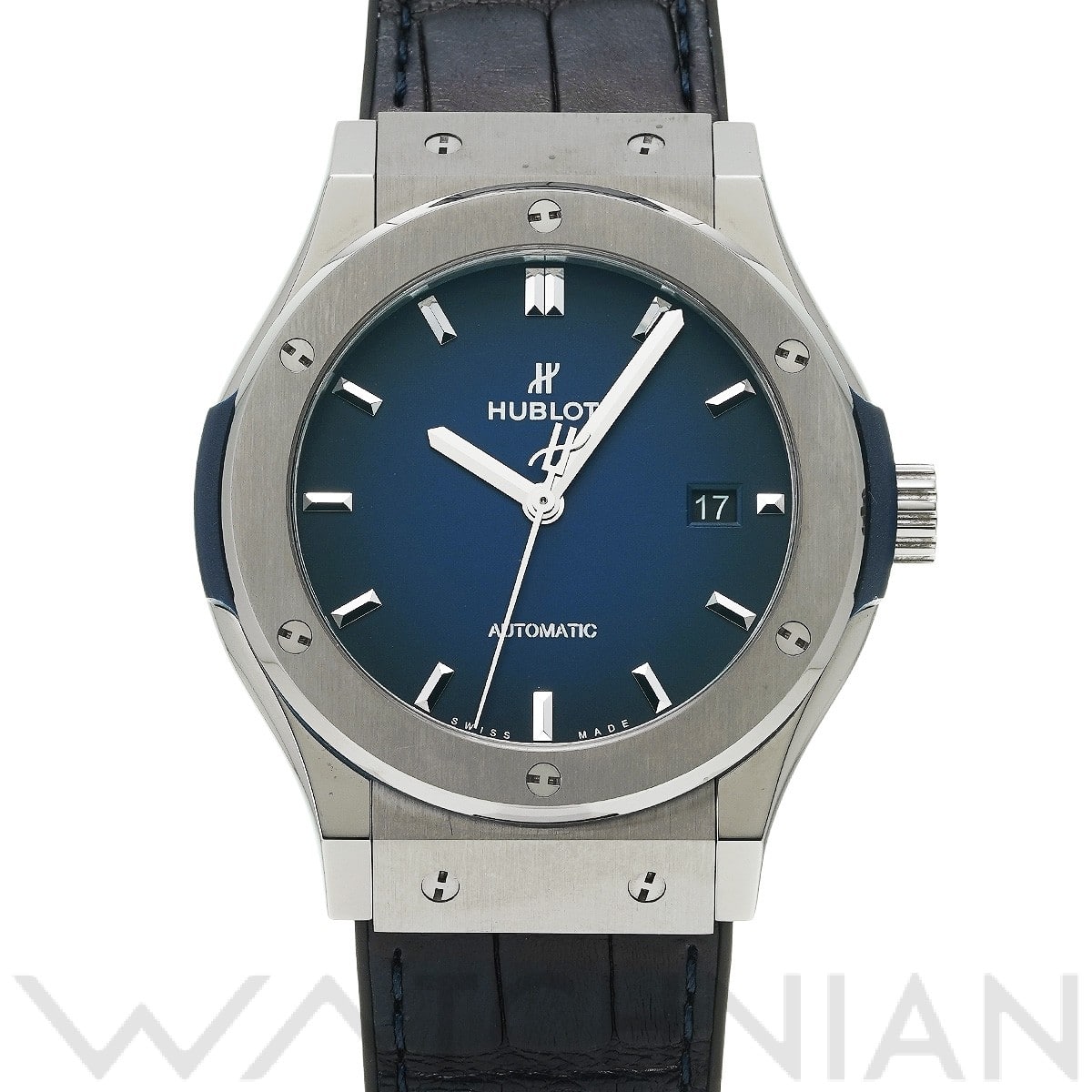 ウブロ クラシックフュージョン チタニウム ディープブルー 542.NX.6670.LR.JPN18 ブルー メンズ 時計 【中古】【wristwatch】