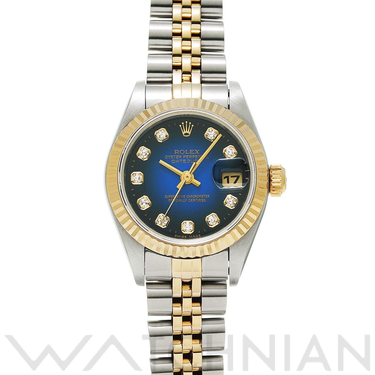 ロレックス / ROLEX デイトジャスト 69173G ブルー・グラデーション/ダイヤモンド レディース 時計 【中古】【wristwatch】