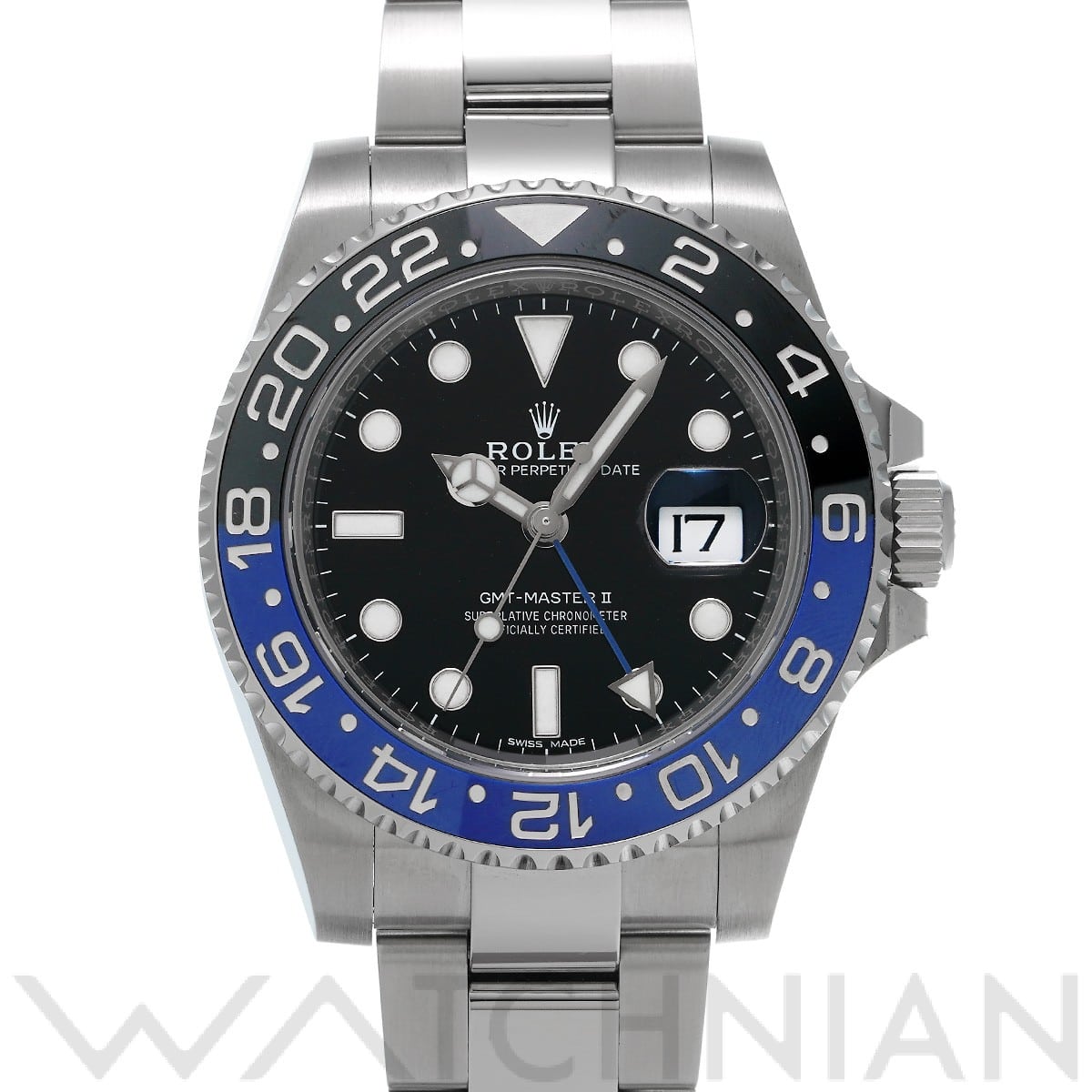 ロレックス GMTマスターII 116710BLNR ブラック メンズ 時計 【中古】【wristwatch】