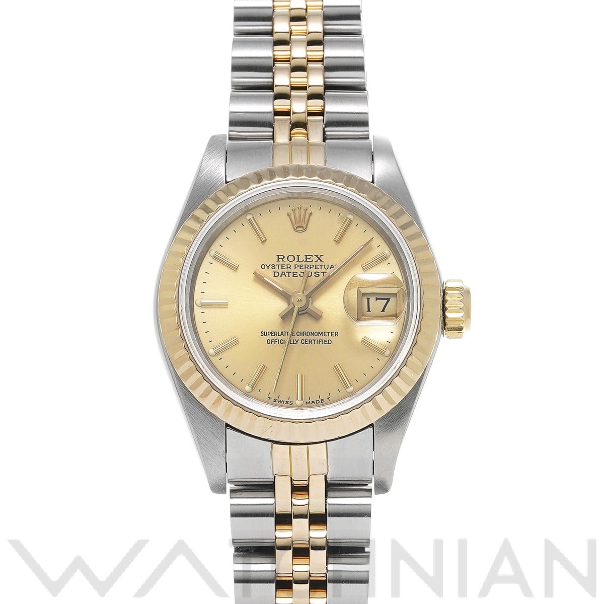 ロレックス デイトジャスト 69173 シャンパン レディース 時計 【中古】【wristwatch】