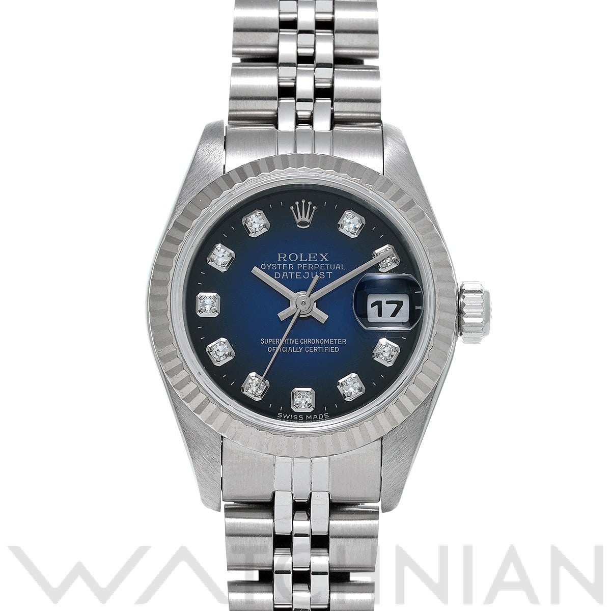 ロレックス / ROLEX デイトジャスト 69174G ブルー・グラデーション/ダイヤモンド レディース 時計 【中古】【wristwatch】