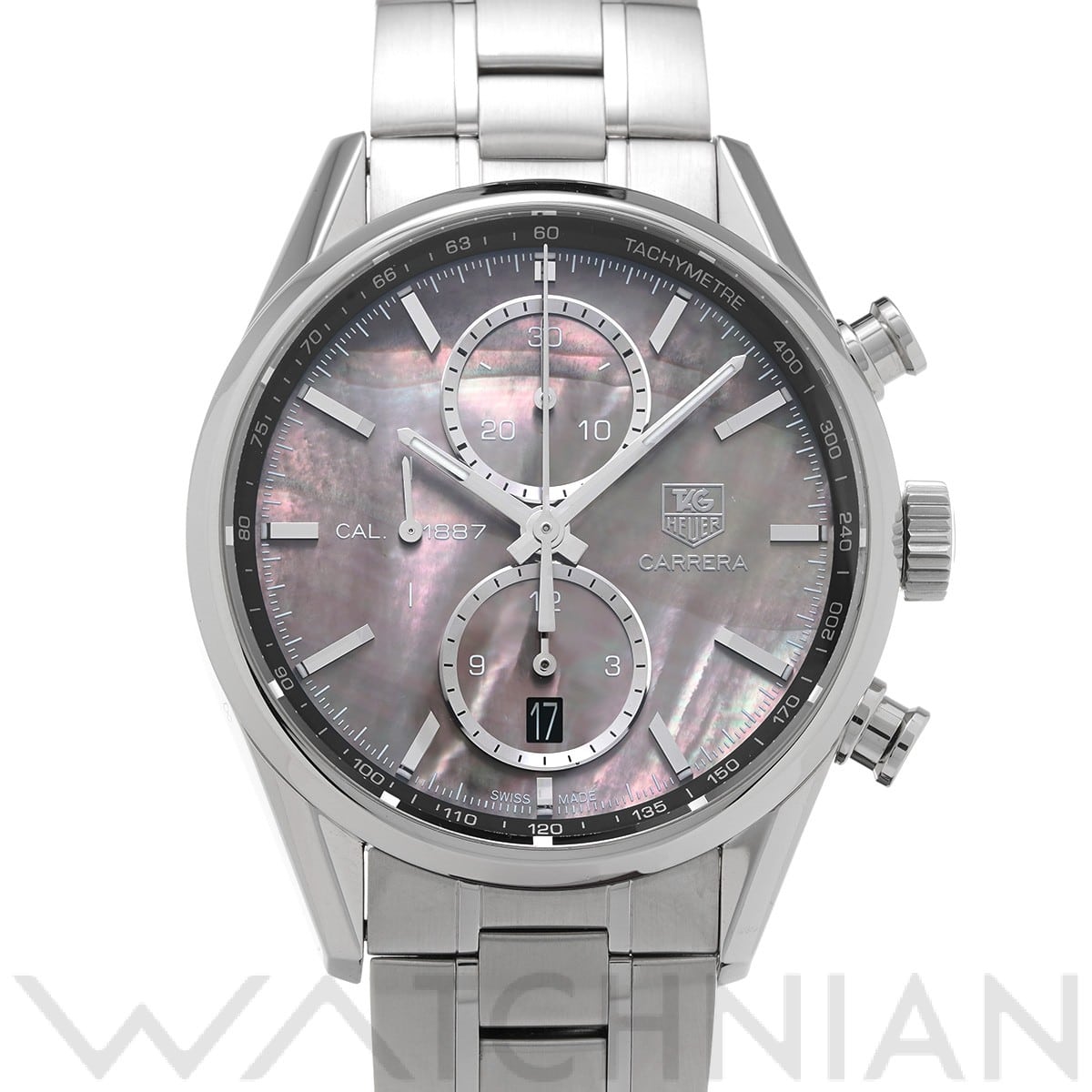 タグ ホイヤー カレラ キャリバー1887 クロノグラフ CAR211D.BA0724 ブラックシェル メンズ 時計 【中古】【wristwatch】