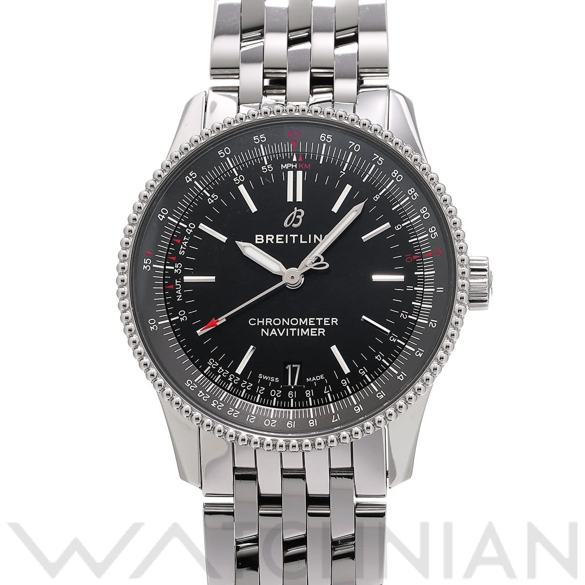 ブライトリング / BREITLING ナビタイマー 1 オートマチック 38 A17325241B1A1 ブラック メンズ 時計 【中古】【wristwatch】