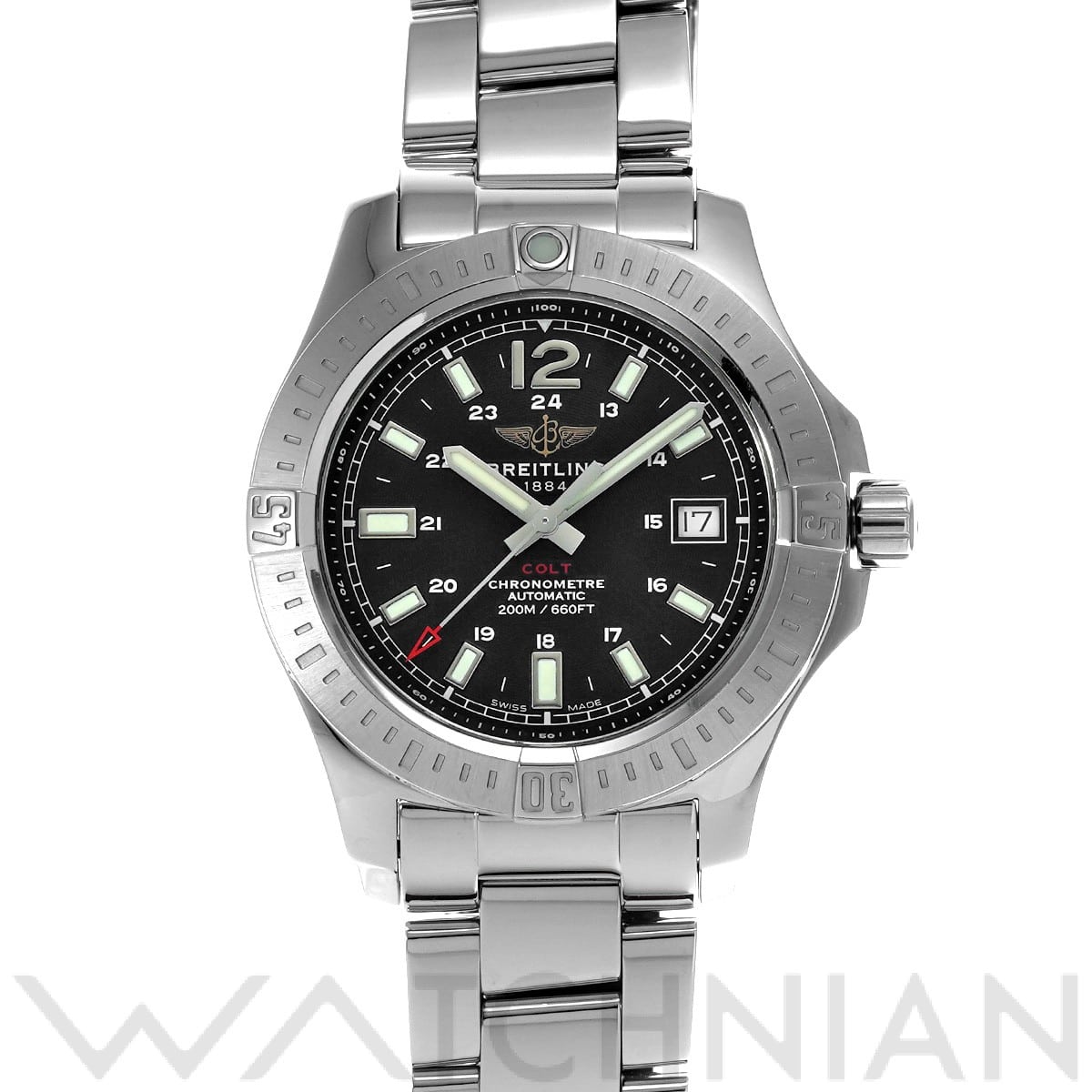 ブライトリング / BREITLING コルト オートマチック 41 A1731311/BE90 ブラック メンズ 時計 【中古】【wristwatch】