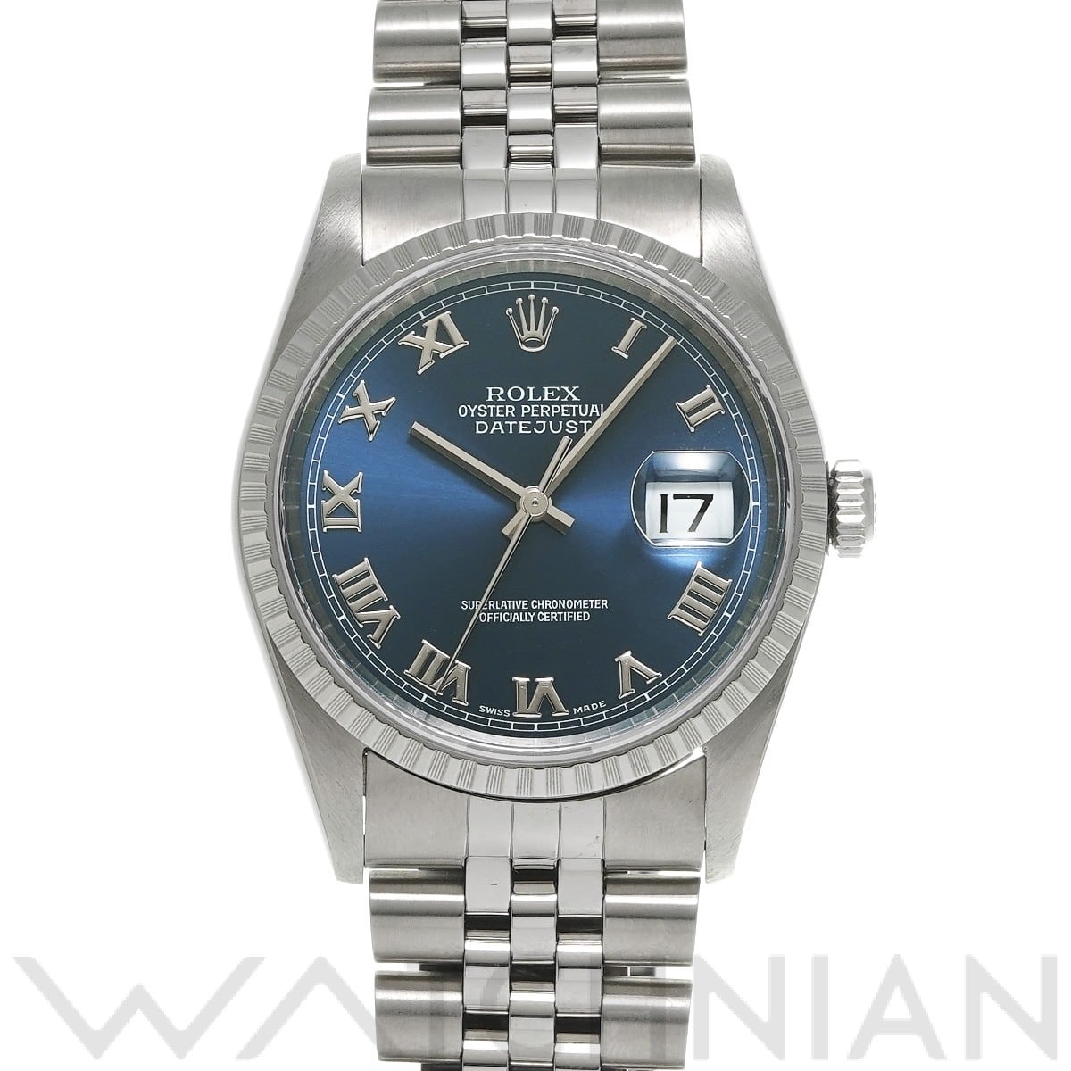 ロレックス デイトジャスト 16220 ブルー メンズ 時計 【中古】【wristwatch】