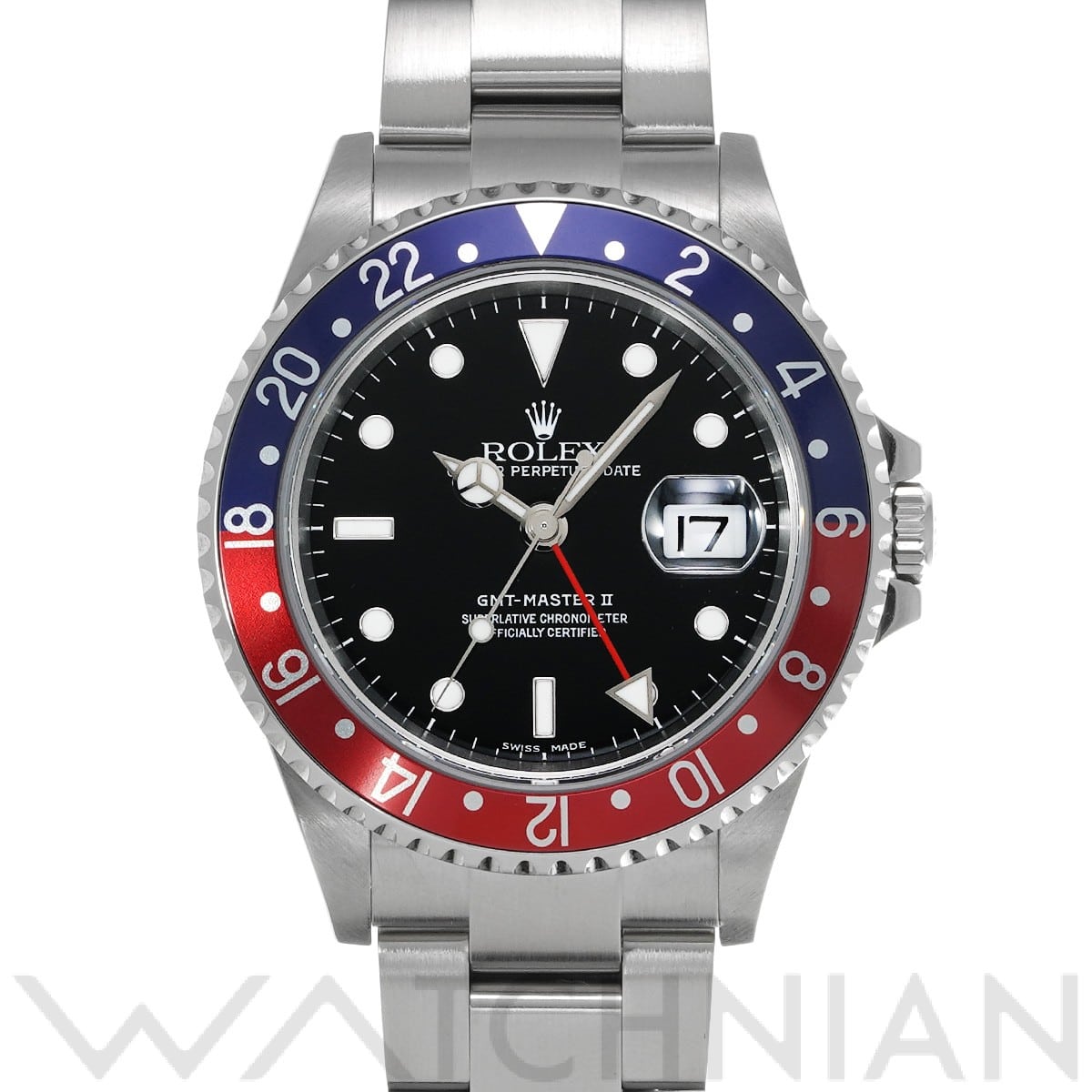 ロレックス GMTマスターII 16710 ブラック メンズ 時計 【中古】【wristwatch】