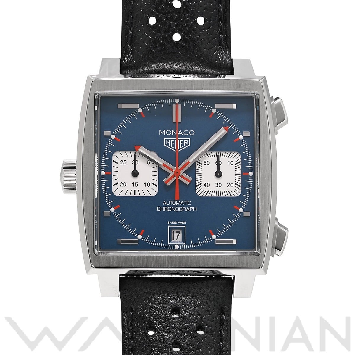 タグ ホイヤー / TAG HEUER モナコ キャリバー11 クロノグラフ スティーブ・マックイーン CAW211P.FC6356 ブルー/シルバー メンズ 時計 【中古】【wristwatch】