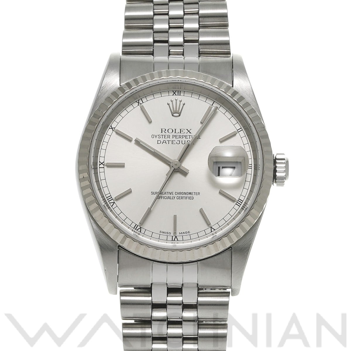 ロレックス デイトジャスト 36 16234 シルバー メンズ 時計 【中古】【wristwatch】