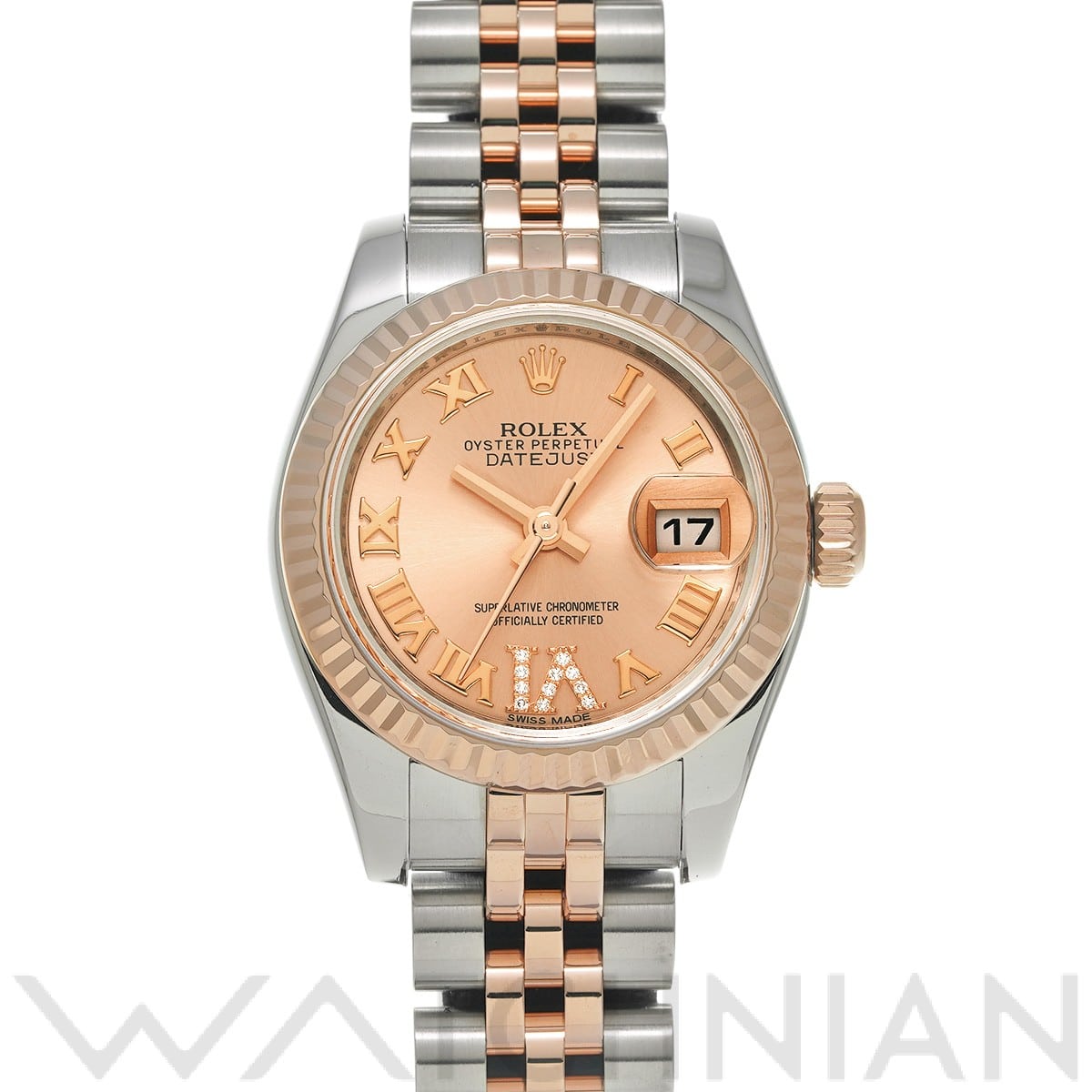 ロレックス レディ デイトジャスト 26 179171G ピンク/ダイヤモンド レディース 時計 【中古】【wristwatch】