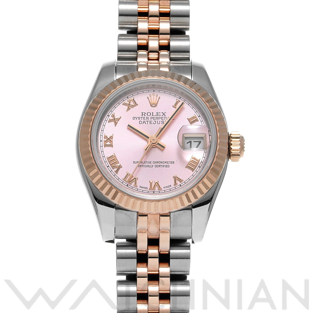 ロレックス レディ デイトジャスト 26 179171 ピンク レディース 時計 【中古】【wristwatch】