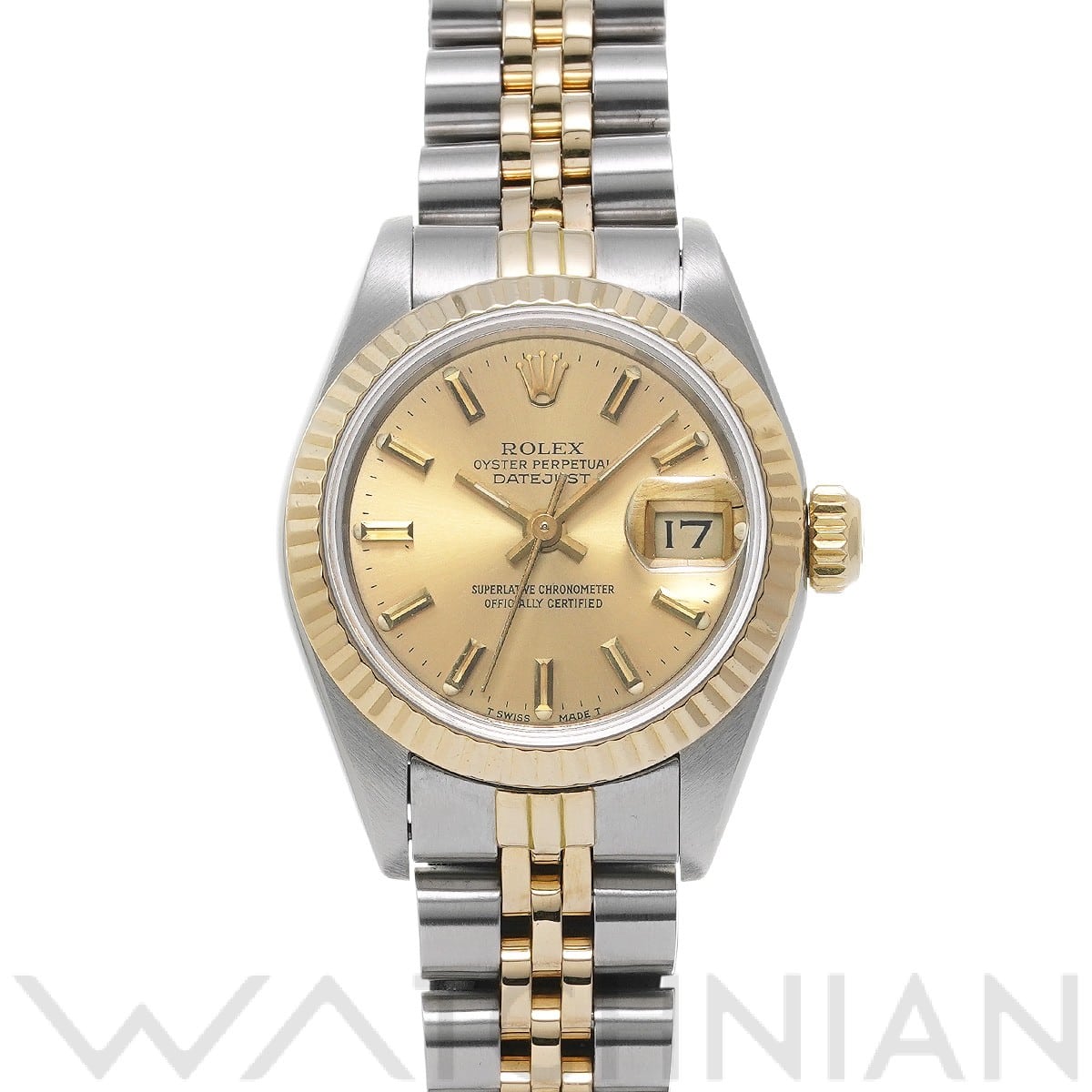 ロレックス デイトジャスト 69173 シャンパン レディース 時計 【中古】【wristwatch】