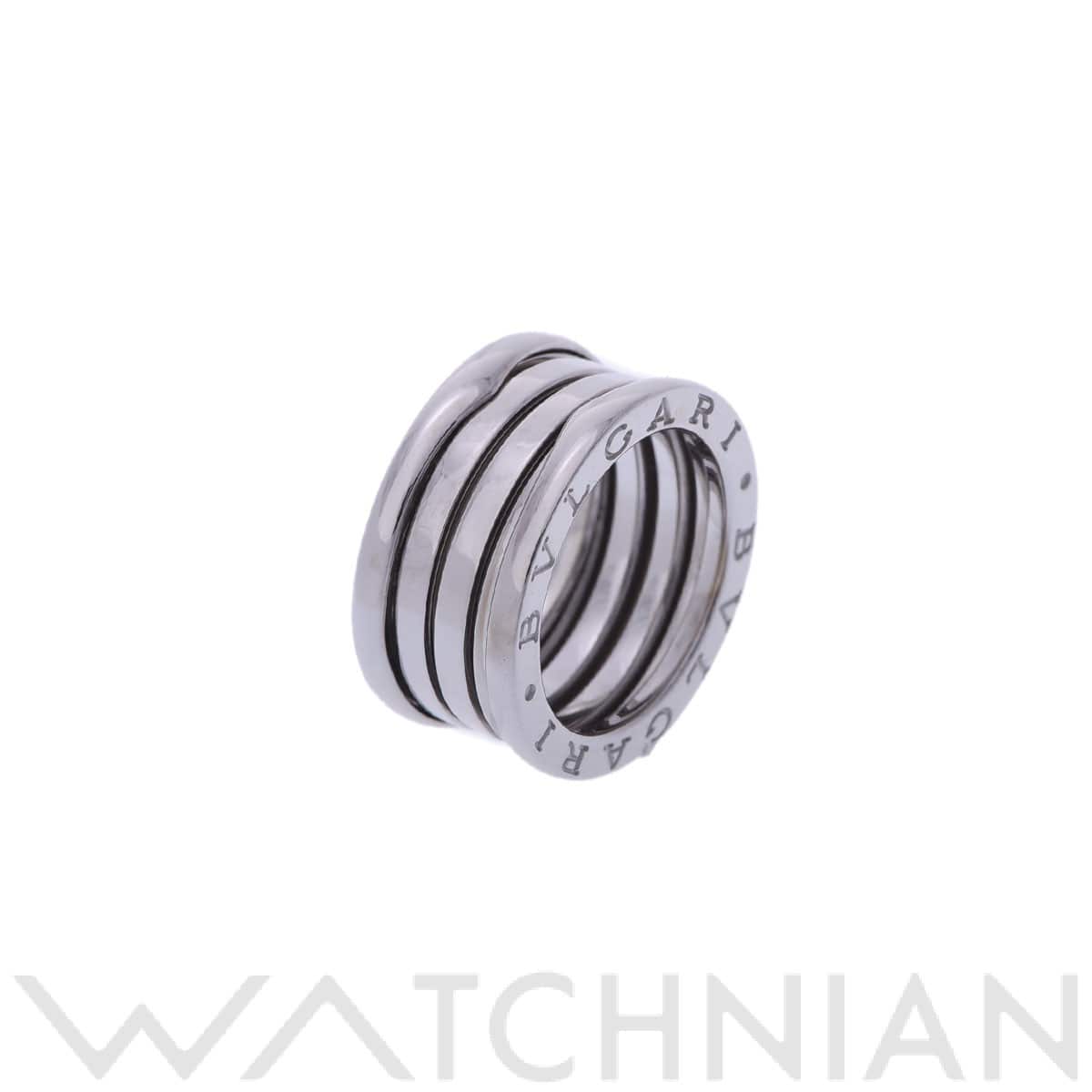 ブルガリ B-ZERO1 リング #51 シルバー K18ホワイトゴールド WG レディース ジュエリー 【中古】【jewelry】