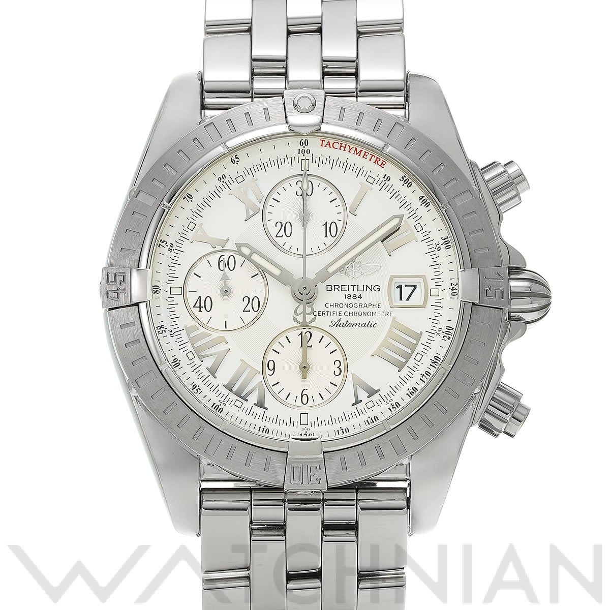 ブライトリング / BREITLING クロノマット エボリューション A13356 ホワイト メンズ 時計 【中古】【wristwatch】