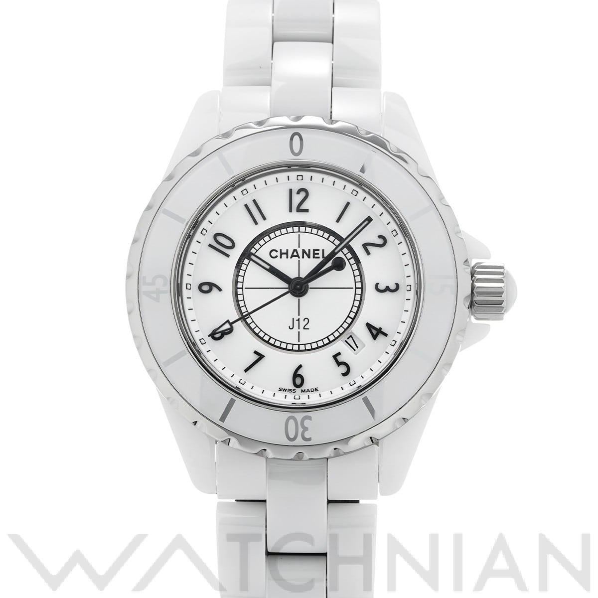 シャネル / CHANEL J12 33MM H0968 ホワイト レディース 時計 【中古】【wristwatch】
