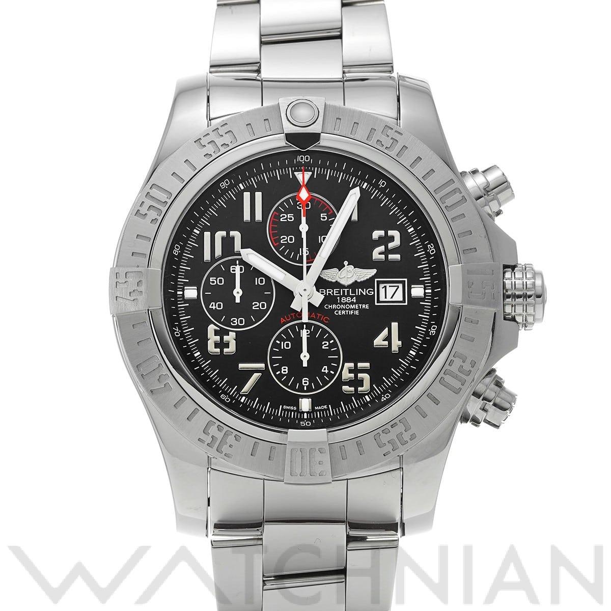 ブライトリング / BREITLING スーパーアベンジャー II A1337111B2A1 ブラック メンズ 時計 【中古】【wristwatch】