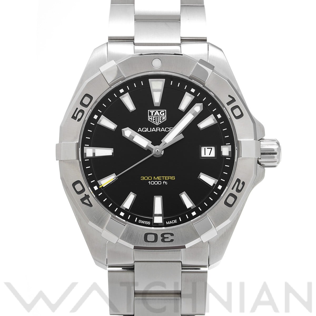 タグ ホイヤー / TAG HEUER アクアレーサー クォーツ WBD1110.BA0928 ブラック メンズ 時計 【中古】【wristwatch】
