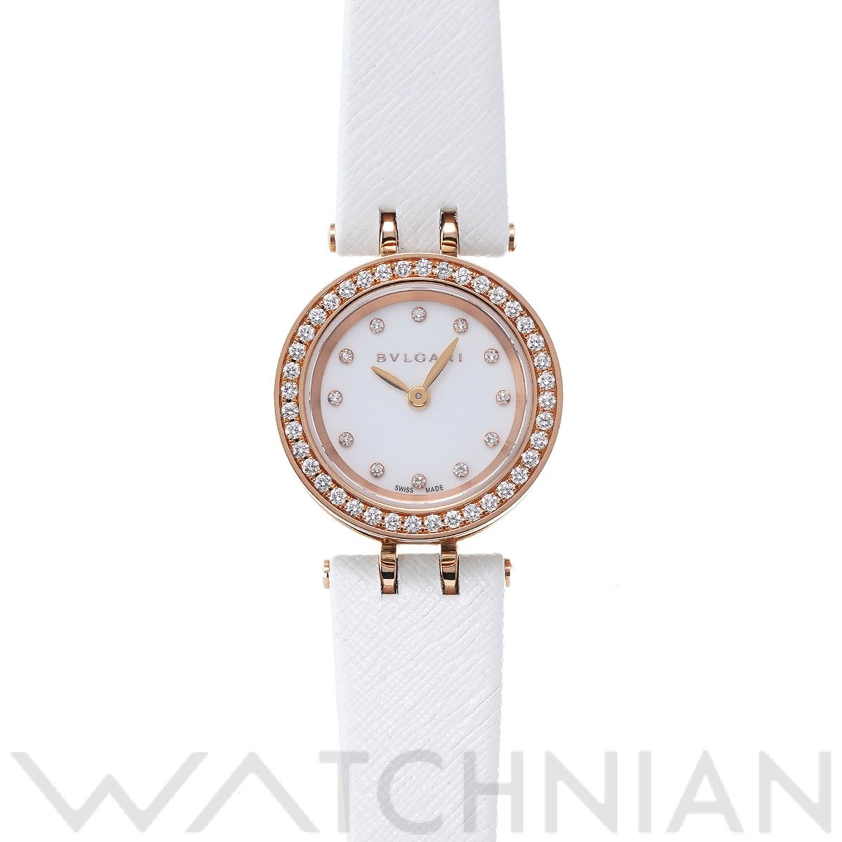 ブルガリ / BVLGARI ビーゼロワン BZP23SG ホワイト/ダイヤモンド レディース 時計 【中古】【wristwatch】