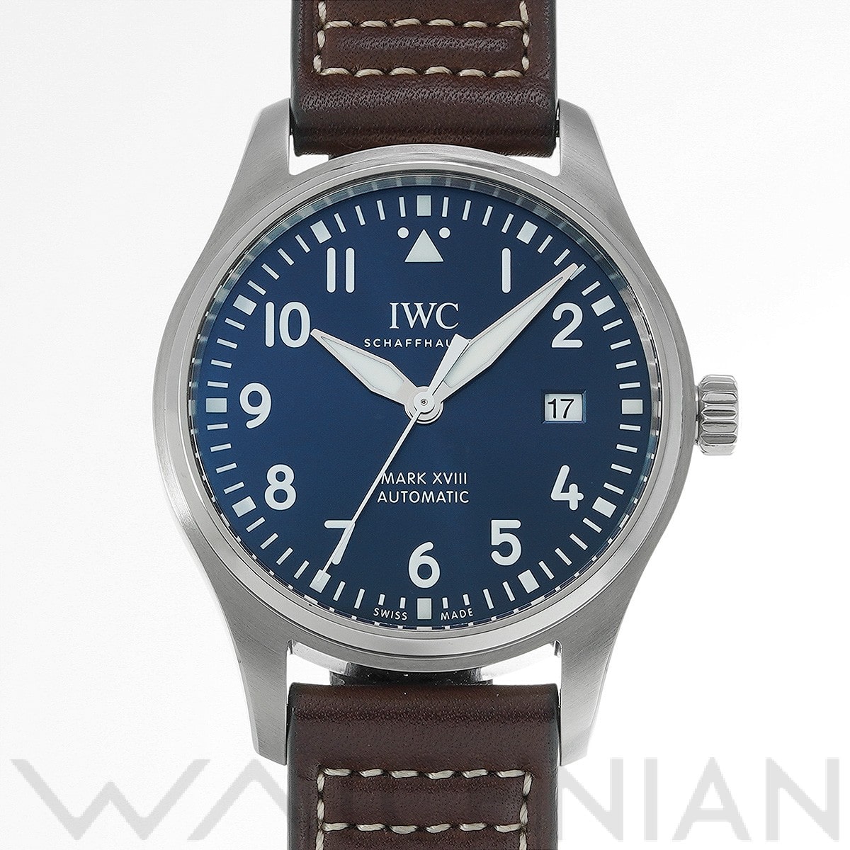 IWC パイロットウォッチ マーク XVIII プティ・プランス IW327010 ブルー メンズ 時計 【中古】【wristwatch】