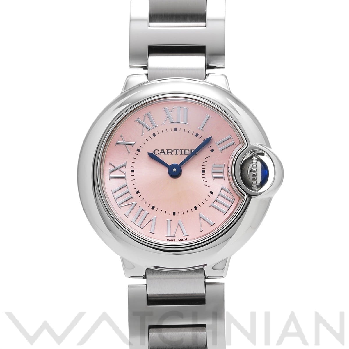 カルティエ / CARTIER バロンブルー ドゥ カルティエ 28mm W6920038 ピンク レディース 時計 【中古】【wristwatch】