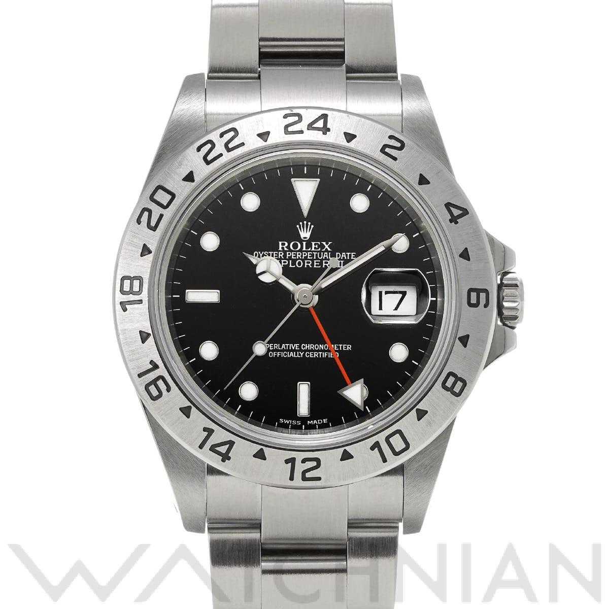 ロレックス エクスプローラーII 16570 ブラック メンズ 時計 【中古】【wristwatch】