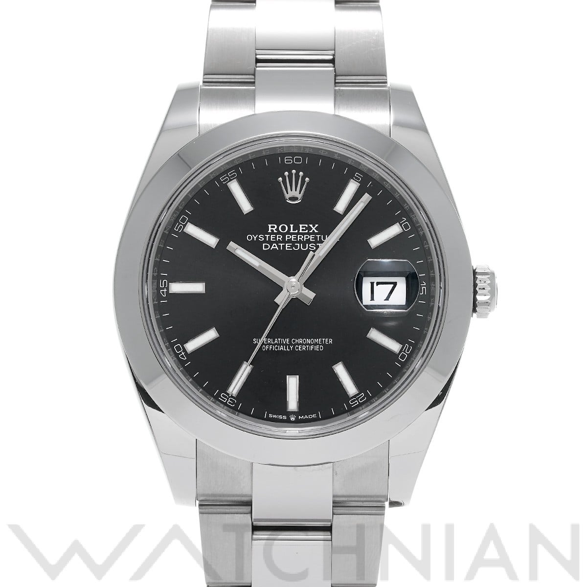 ロレックス / ROLEX デイトジャスト 41 126300 ブライトブラック メンズ 時計 【中古】【wristwatch】