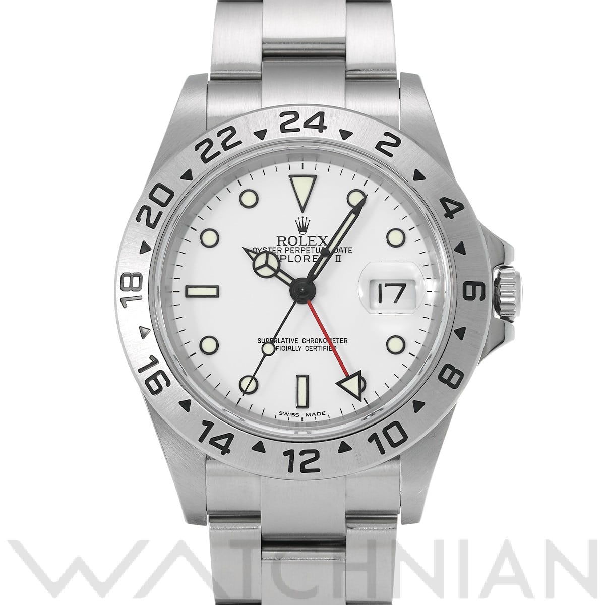 ロレックス エクスプローラーII 16570 ホワイト メンズ 時計 【中古】【wristwatch】