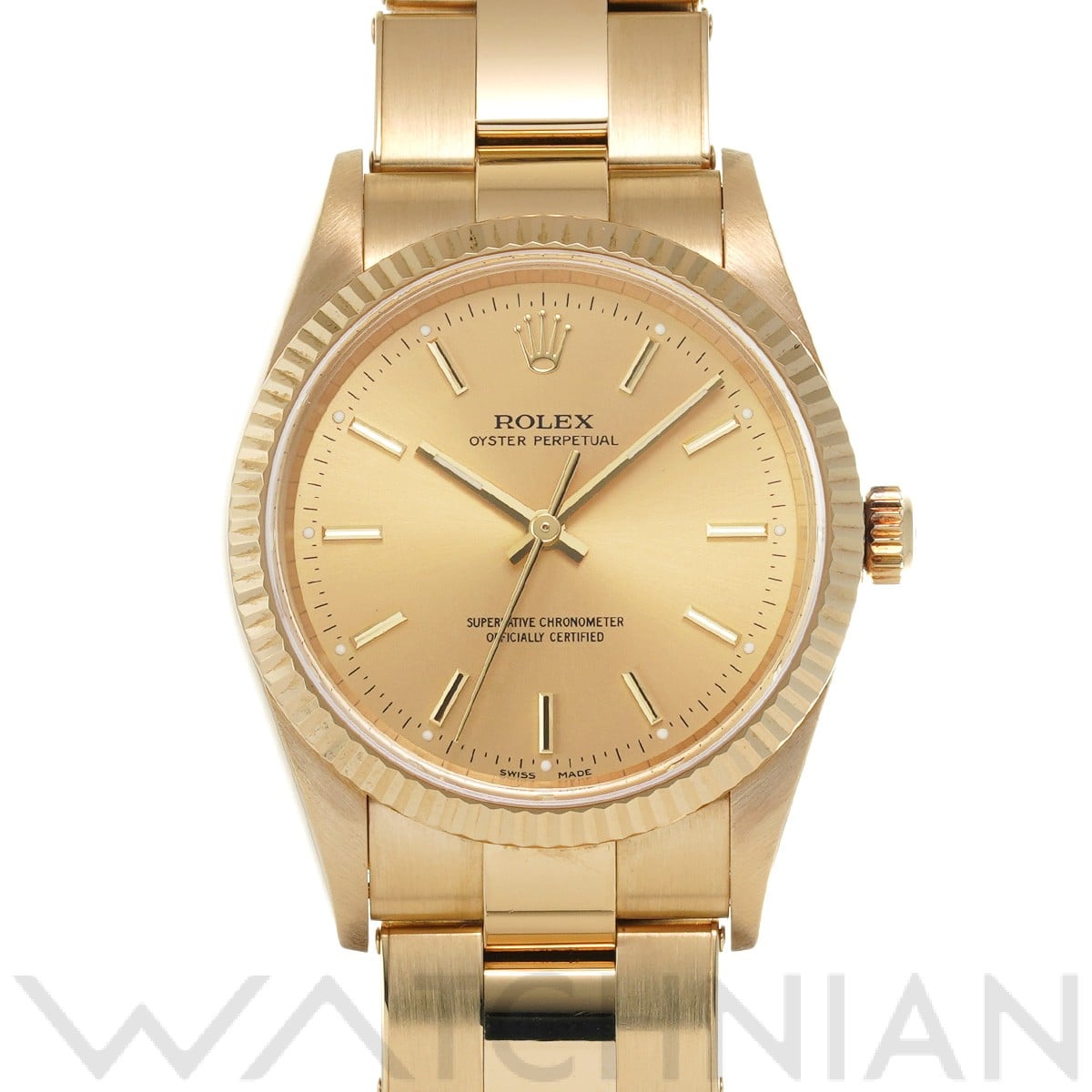 ロレックス / ROLEX オイスターパーペチュアル 14238 シャンパン メンズ 時計 【中古】【wristwatch】