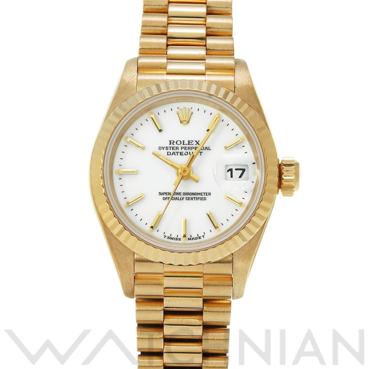 ロレックス デイトジャスト 69178 ホワイト レディース 時計 【中古】【wristwatch】