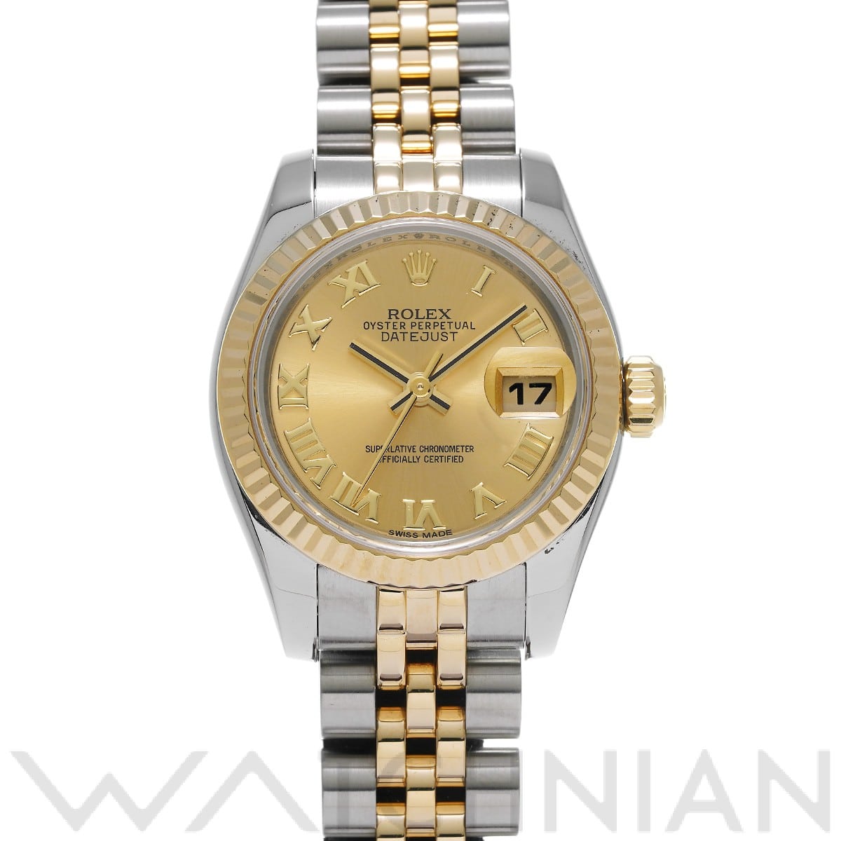 ロレックス デイトジャスト 179173 シャンパン レディース 時計 【中古】【wristwatch】