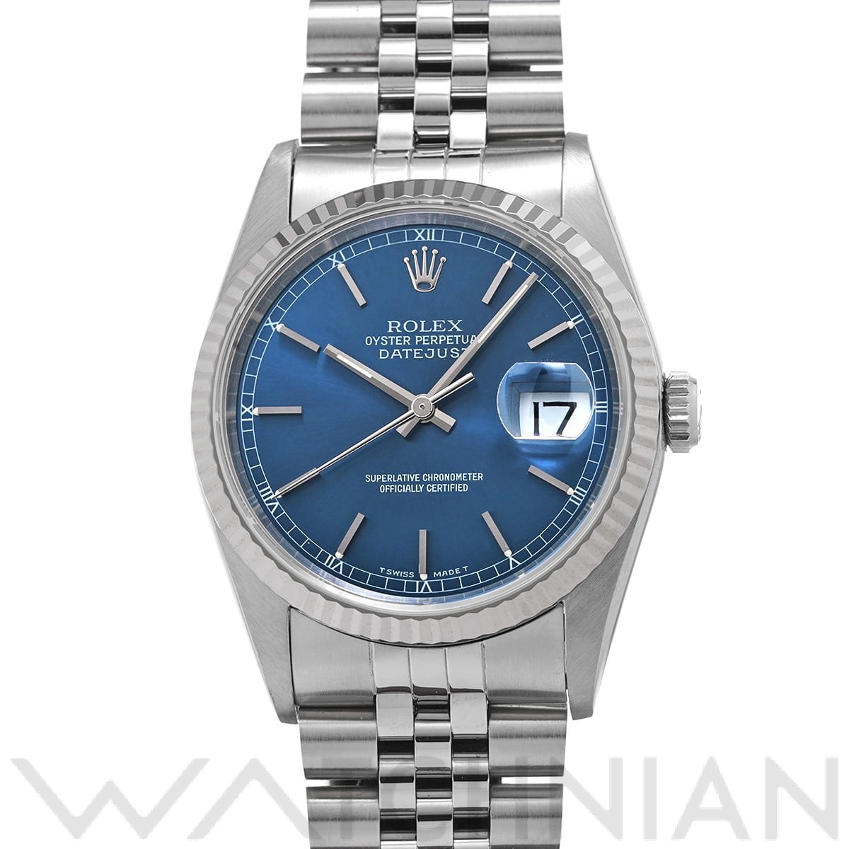 ロレックス デイトジャスト 16234 ブルー メンズ 時計 【中古】【wristwatch】