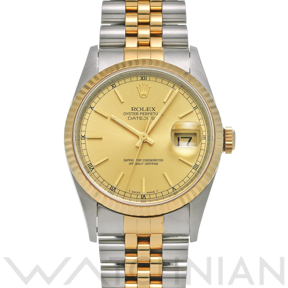 ロレックス デイトジャスト 16233 シャンパン メンズ 時計 【中古】【wristwatch】