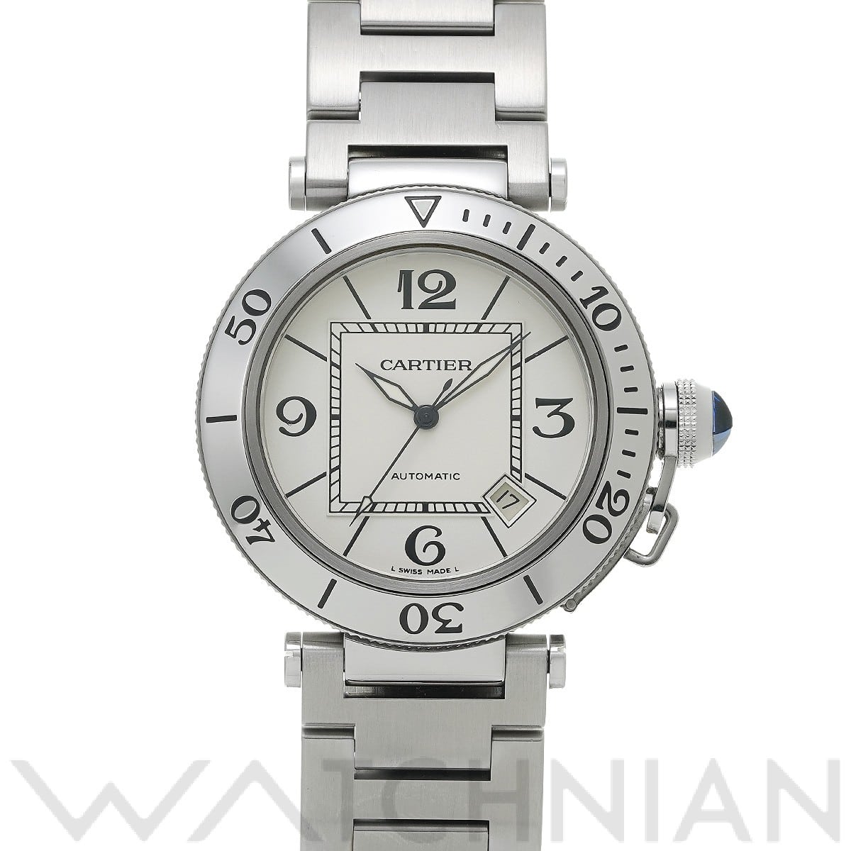 カルティエ / CARTIER パシャ シータイマー W31080M7 シルバー メンズ 時計 【中古】【wristwatch】