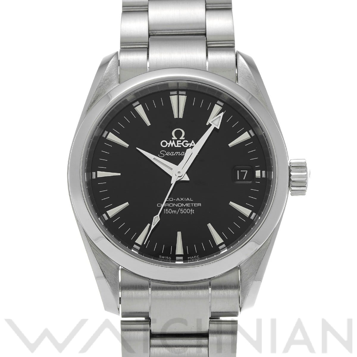 オメガ / OMEGA シーマスター アクアテラ コーアクシャル ミッドサイズ 2504.50 ブラック メンズ 時計 【中古】【wristwatch】