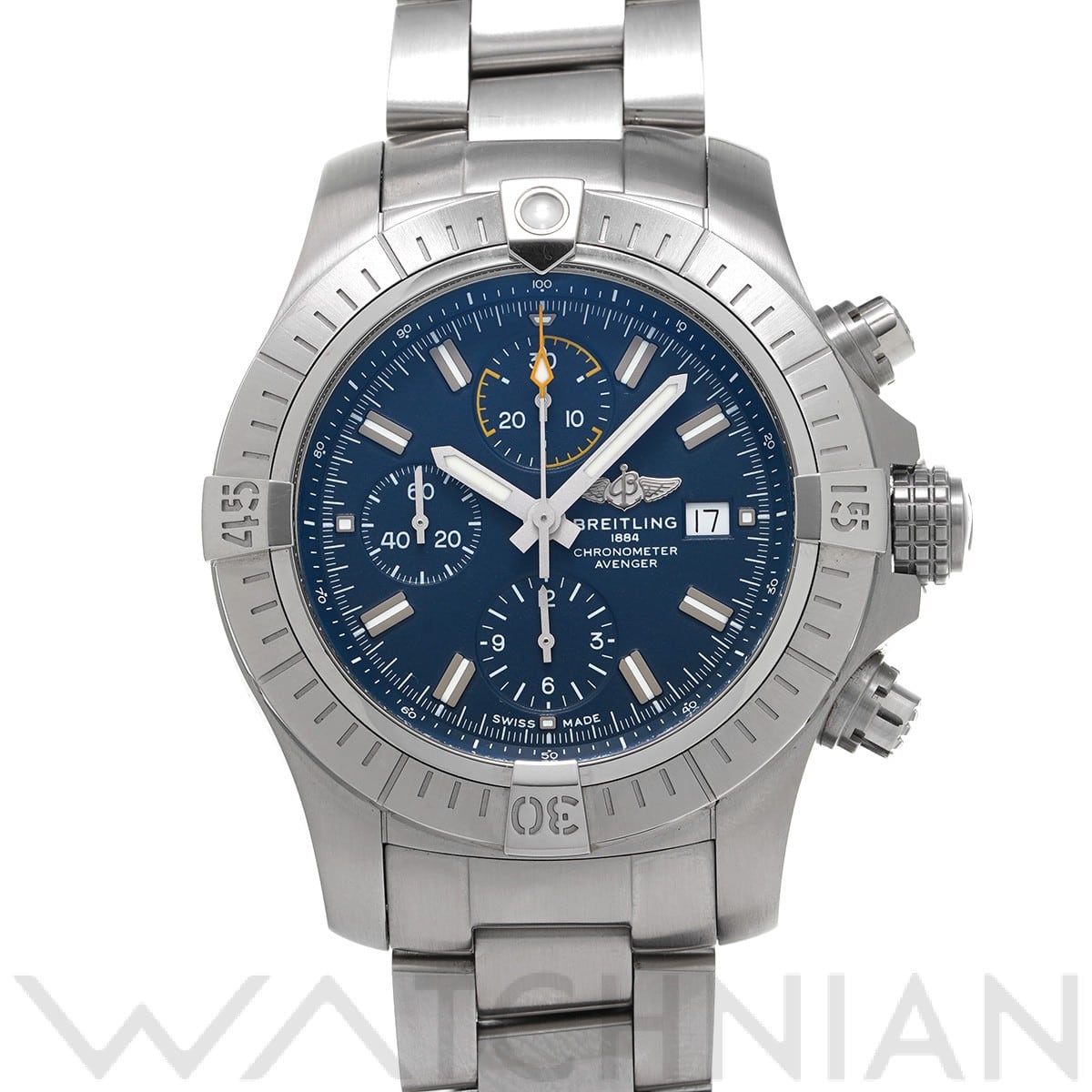 ブライトリング / BREITLING アベンジャー クロノグラフ 45 A13317101C1A1 ブルー メンズ 時計 【中古】【wristwatch】