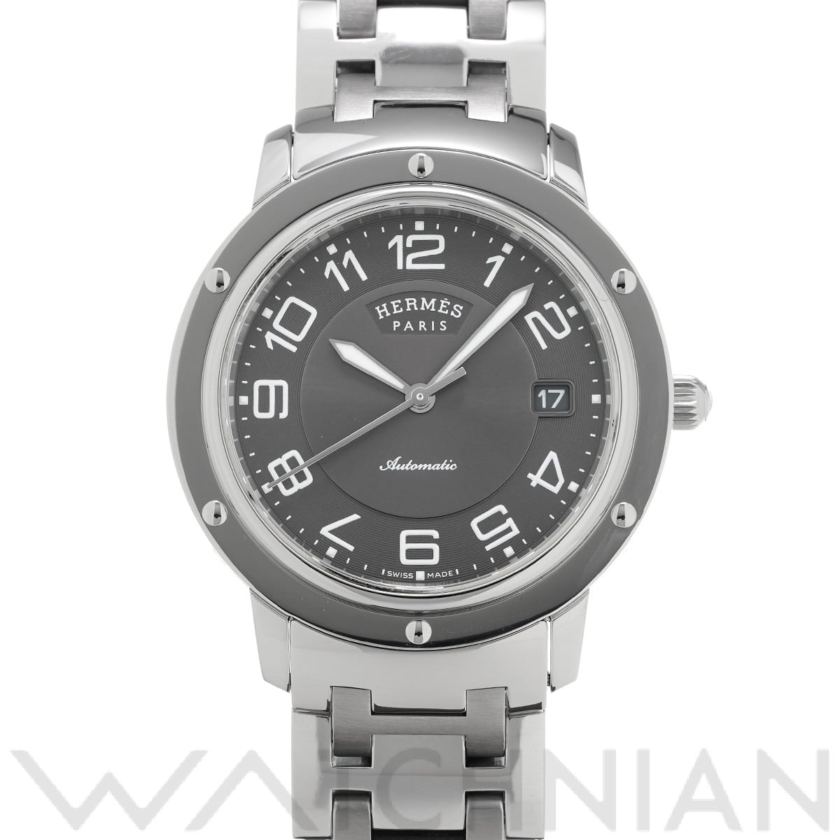 エルメス クリッパー CP2.810 グレー メンズ 時計 【中古】【wristwatch】