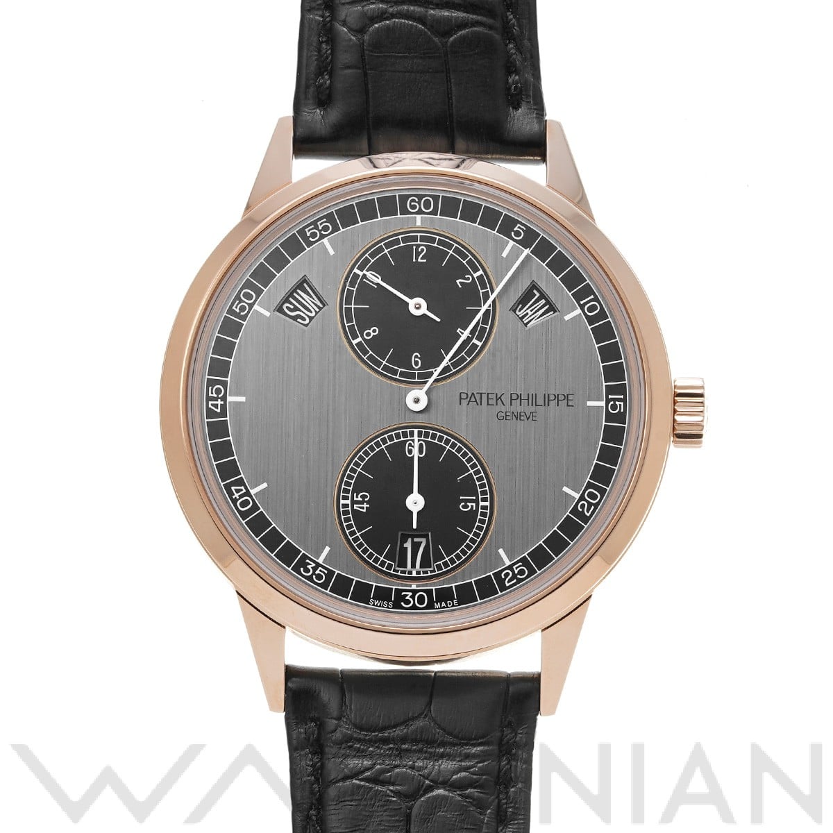 パテック フィリップ コンプリケーション アニュアルカレンダー レギュレーター 5235/50R-001 グレー/ブラック メンズ 時計 【中古】【wristwatch】