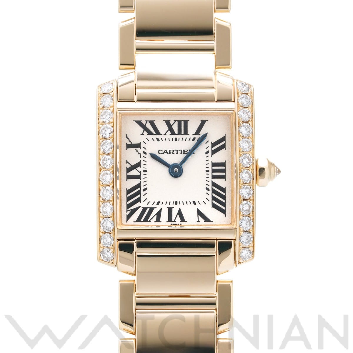 カルティエ タンク フランセーズ SM WE1001R8 シルバー レディース 時計 【中古】【wristwatch】