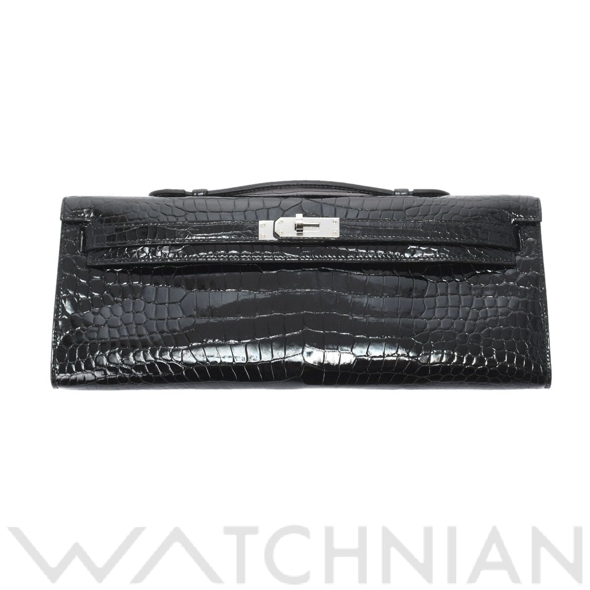 エルメス / HERMES ケリーカット ブラック/パラジウム金具 ポロサス レディース バッグ 【未使用】【bag】