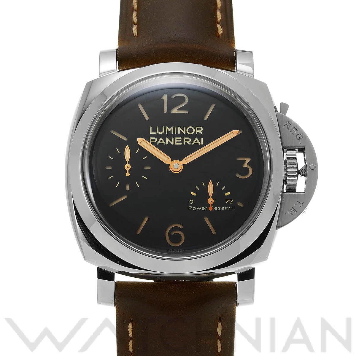 パネライ / PANERAI ルミノール 1950 3デイズ パワーリザーブ アッチャイオ PAM00423 ブラック メンズ 時計 【中古】【wristwatch】
