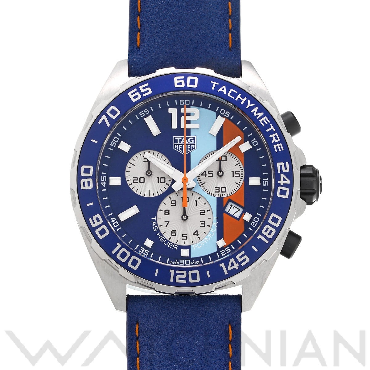 タグ ホイヤー / TAG HEUER フォーミュラ1 クォーツ クロノグラフ ガルフ CAZ101N.FC8243 ブルー メンズ 時計 【中古】【wristwatch】
