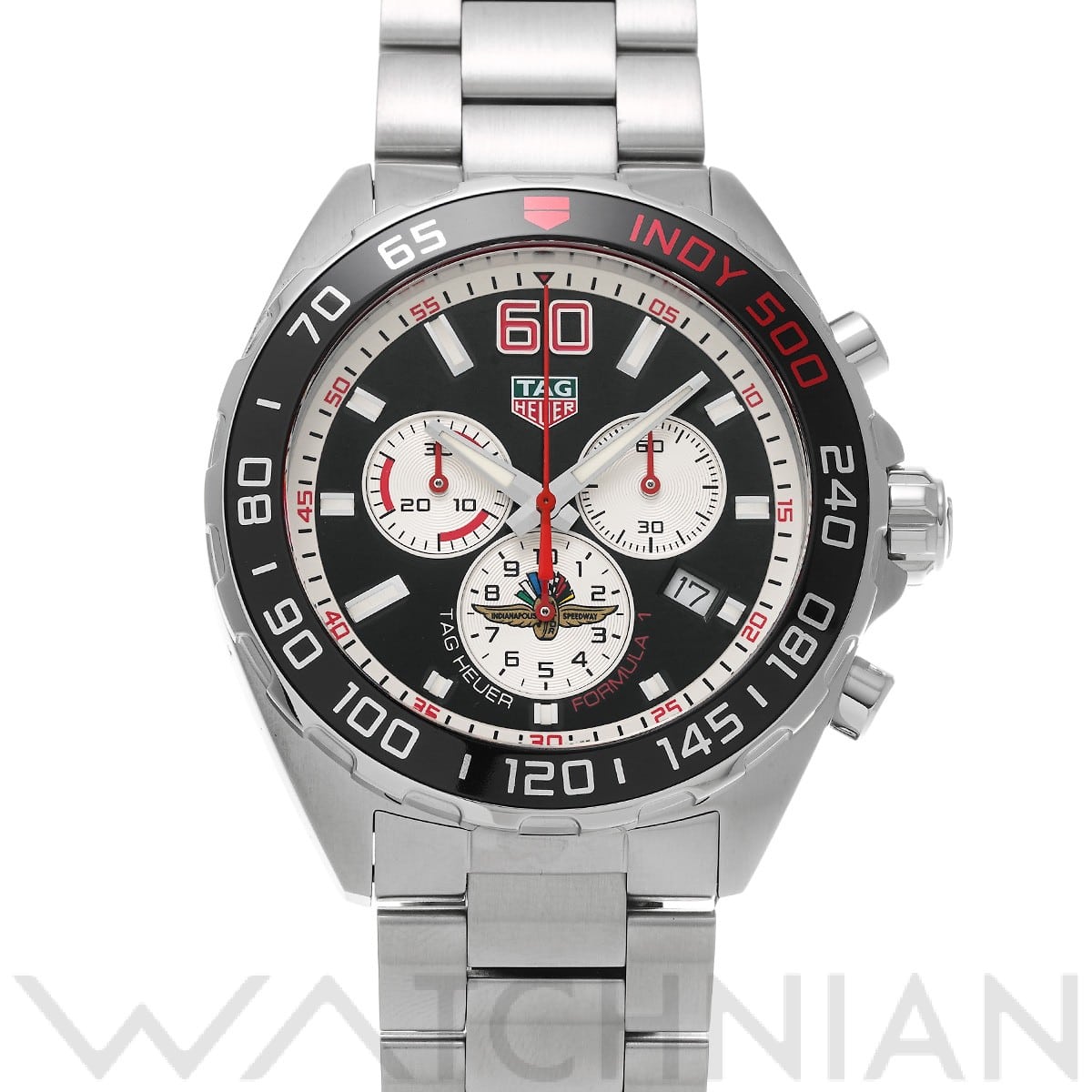 タグ ホイヤー / TAG HEUER フォーミュラ1 クォーツ クロノグラフ インディ500 CAZ101V.BA0842 ブラック/シルバー メンズ 時計 【中古】【wristwatch】